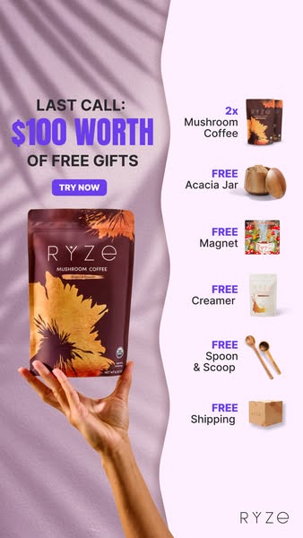 RYZE Superfoods ad creative